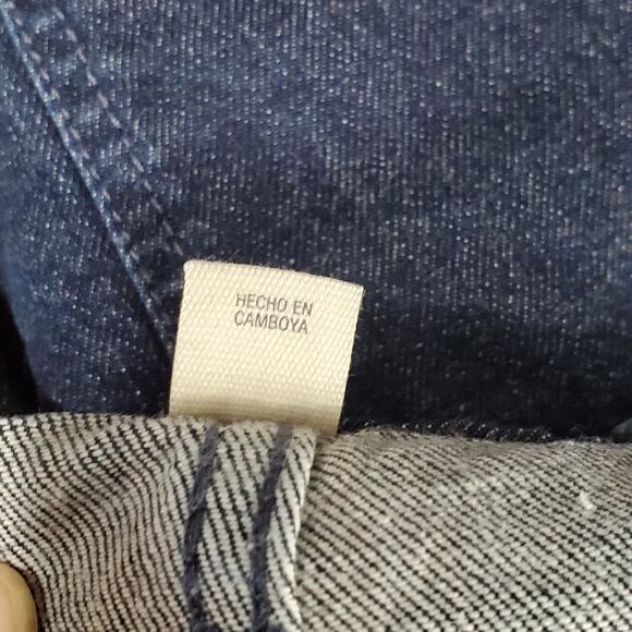 Universal Thread Cutoff Denim Jean Shorts Dark Wash Vintage Midi 8 29R - Picture 5 of 8